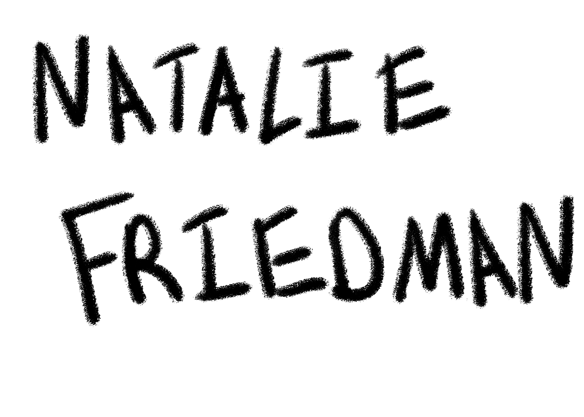 Natalie Friedman handwritten signature